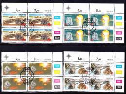 South Africa - 1984 - Strategic Minerals - Set Control Blocks CTO - Manganese, Chromium, Vanadium, Titanium - Ungebraucht