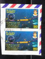 Brunei 1992 Singapore Malaysia Fiber Optic Submarine Cables 90c Pair Used - Brunei (1984-...)