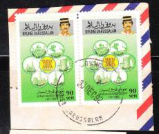 Brunei 1992 ASEAN 25th Anniv. Pair Used - Brunei (1984-...)