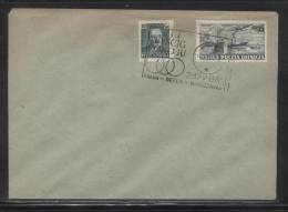 POLAND 1955 8TH CYCLING PEACE RACE SCARCE LODZ COMM CANCEL ON COVER 0,55 STAMP ENGRAVED BY SLANIA - Briefe U. Dokumente