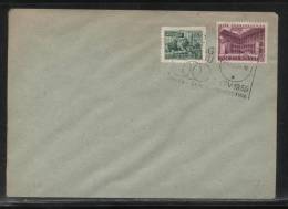 POLAND 1955 8TH CYCLING PEACE RACE SCARCE LODZ COMM CANCEL ON COVER 0,55 STAMP ENGRAVED BY SLANIA - Covers & Documents