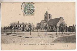 CPA 91 ETRECHY - L Eglise Et Les Ecoles - Etrechy