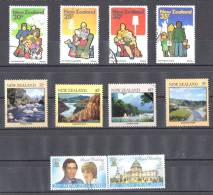New Zealand 1981 3 Sets Used - Family Life, River Scenes, Royal Wedding - Oblitérés