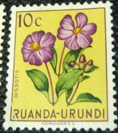 Ruanda Urundi 1952 Flower Dissotis 10c - Mint - Unused Stamps