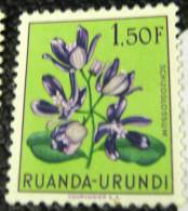 Ruanda Urundi 1952 Flower Schizoglossum 1.50f - Mint - Unused Stamps