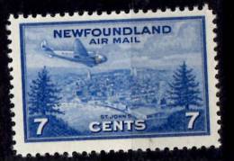 Newfoundland 1943 7 Cent Airmail Issue #C19 - Fin De Catalogue (Back Of Book)