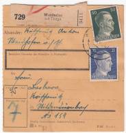 AUSTRIA - WW II. Deutches Reich - Waidhofen An Der Thaya. Paket - Paketkarte, Package - Package Card - Covers & Documents