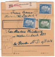 AUSTRIA - WW II. Deutches Reich - Hinterbrühl Wien. Paket - Paketkarte, Package - Package Card, Year 1943 - Lettres & Documents