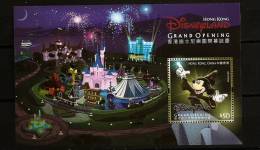 Hong Kong  2005 N° BF 139 ** Parc D'attraction, Walt Disney, Disneyland, Mickey, Feux D'artifice, Chateau, Train, Tasses - Unused Stamps