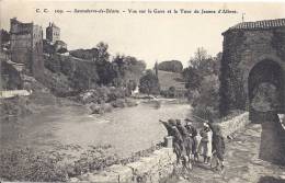 SAUVETERRE-DE-BEARN- Vue Sur Le Gave Et La Tour De Jeanne D'Albret    Carte Animée! - Sauveterre De Bearn