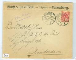BRIEFOMSLAG Uit 1908 NVPH 60  Van CULENBORG Naar AMSTERDAM (6901) - Briefe U. Dokumente