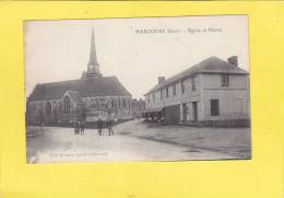 CPA - 27 -  HARCOURT  - Eglise Et Mairie - Harcourt