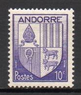 Andorre - 1944/46 - Yvert N° 93 ** - Ongebruikt