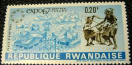 Rwanda 1967 Expo 67 Montreal Canada 0.20f - Mint - Unused Stamps