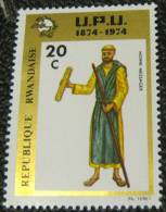 Rwanda 1974 UPU Centenary Moine Messenger 20c - Mint - Neufs