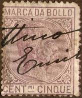 Italy, 5 C. - MARCA Da BOLLO Revenue,used As Scan - Revenue Stamps