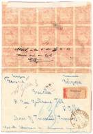 RUSSIA 1922 - REGISTERED COVER FROM SEVASTOPOL TO BELGIUM  - AMAZING FRANKING - Palestina