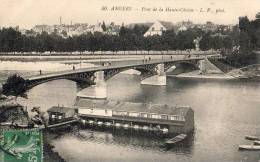 Angers  49   Pont De La Haute Chaine Et Bateau Lavoir - Angers