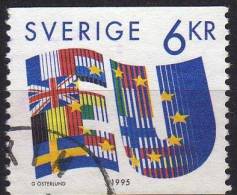 1995 Svezia Adesione Della Svezia All'Europa - Oblitérés