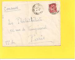 Lettre Avec N° 433 De LAGNY - 1921-1960: Periodo Moderno