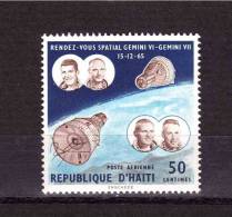 1966 HAITI  Space Rendez Vous  Yvert Cat.  N° Air 555 Perfect MNH ** - Amérique Du Sud