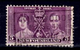 Newfoundland 1937 5 Cent Coronation Issue #232 - 1908-1947