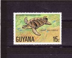 1978 GUYANA  Turtles Yvert Cat.  N° 512 Perfect MNH ** - Turtles