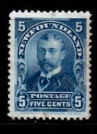 Newfoundland 1899 5 Cent Duke Of York Issue #85 - 1865-1902
