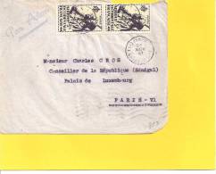 Lettre Avec N° 19 De ABIDJAN COTE D' IVOIRE AOF - Storia Postale