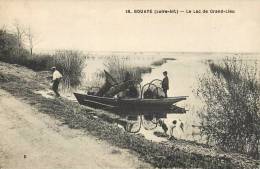 BOUAYE LE LAC DE GRAND-LEU PECHEURS PECHE 44 - Bouaye