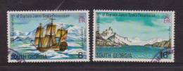 South Georgia 1975 Captain Cook Explorer Issue 2 Higher Values VFU - Georgias Del Sur (Islas)