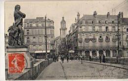 Angers  49   Pont Du Centre   Perspective De La Rue Beaurepaire - Angers