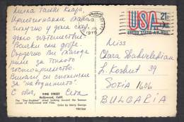 130045 / VINE STREET - HOLLYWOOD CALIFORNIA +  1978 STAMP  AIR MAIL - Lettres & Documents