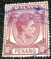 Penang 1949 King George VI 10c - Used - Penang