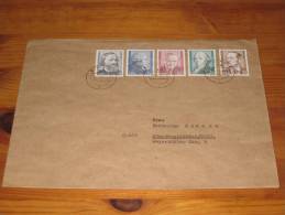 Brief Cover DDR Deutschland Satzbrief Echt Gelaufen Zittau - Mönchengladbach Bedeutende Persönlichkeiten 1974 - Storia Postale