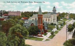 Montgomey Ala 1910South Lawrence And Washington St Postcard - Montgomery