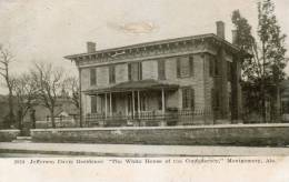 Montgomey Ala 1910 Hite House Of Confederacy Postcard - Montgomery