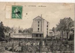 La Flèche  72    Moulins  (voir Scan) - La Fleche