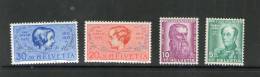 SUISSE 1937  PRO JUVENTUTE YVERT N°303/06  NEUF MLH*/MNH** - Nuevos