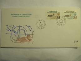 4-594 CROZET Canard TAAF 10 Novembre 1988  Rare Cachet Bicolre Antarctic Animal Antarctique Bird Duck 1988 - Canards