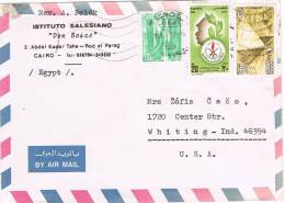 0275. Carta Aerea EL CAIRO 1983. Instituto Salesiano DON BOSCO - Covers & Documents