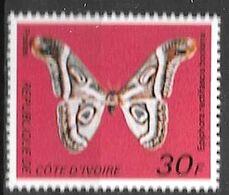 COTE D'IVOIRE Papillons, Mariposas, Butterflies. Yvert N° 440 A ** MNH - Papillons