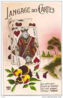 LANGAGE DES CARTES. ROI DR COEUR . REF 9097 - Playing Cards