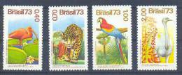 Brazil Fauna-birds,leopard Mi#1415/8 1973 MNH ** - Nuovi