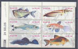 Brazil Fish Mi#2276/81 1988 MNH ** - Nuevos