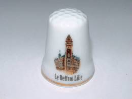Dé à Coudre En Porcelaine - LILLE - Le Beffroi - D7 - Fingerhüte