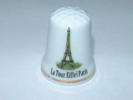 Dé à Coudre En Porcelaine -  La Tour Eiffel Paris - B22 - Ditali Da Cucito