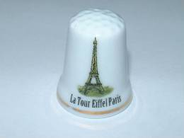 Dé à Coudre En Porcelaine -  La Tour Eiffel Paris - B22 - Fingerhüte