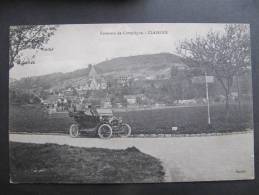 38 CPA 1917 Compiège Oise Picardie Clairoix Voiture Automobile Auto Car Tacot - Autres & Non Classés