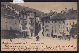 Monthey - La Place ; Animation, Autour De L'Hôtel Des Postes, La Pharmacie, Débit De Vin ; Vers 1903 (10´448) - Monthey